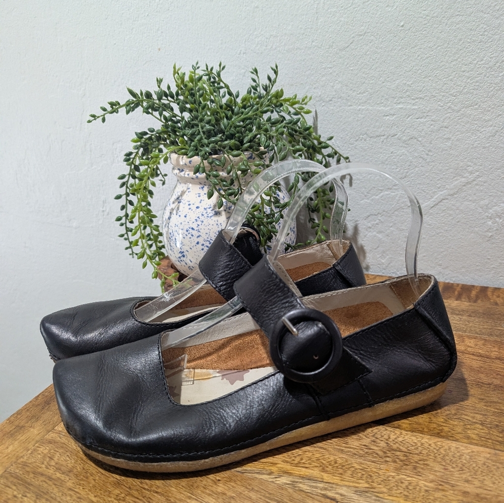 Clarks Janey June Schuhe Women Damen Leder Halbschuhe Freizeit Slipper Size 8 Bk